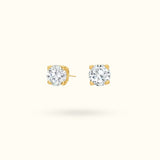 14k Gold Diamond Earrings - Diamond Earrings - Lulu Ave Body Jewelery