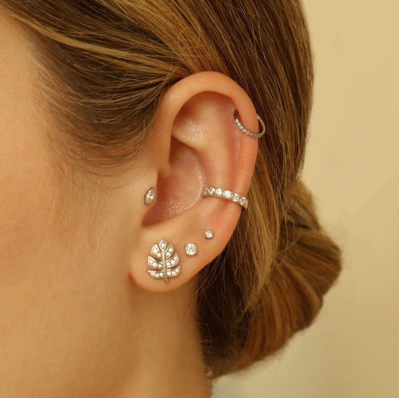 Big Leaf Studs - Studs - Lulu Ave Body Jewelery