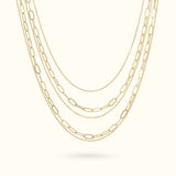 Five Layered Necklace - Necklace - Lulu Ave Body Jewelery