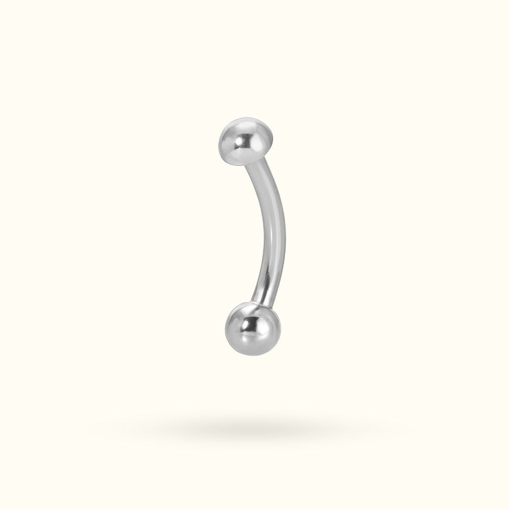 Titanium Plain Rook Barbell - Lulu Ave Body Jewelery