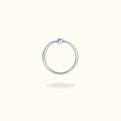 Titanium Fixed Bead Ring - Lulu Ave Body Jewelery
